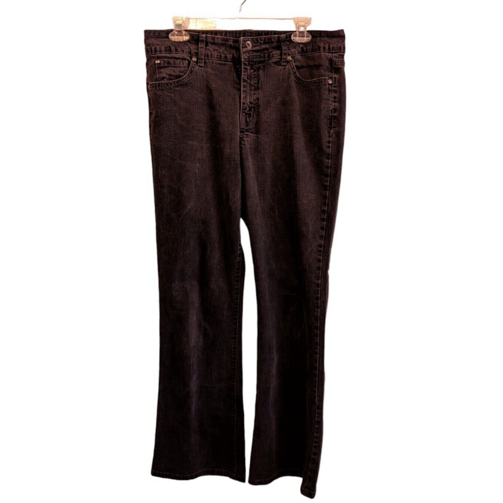 Bandolinoblu Jeans Womens 12 Arianna Bootcut Denim Black Dark Wash Mid Rise